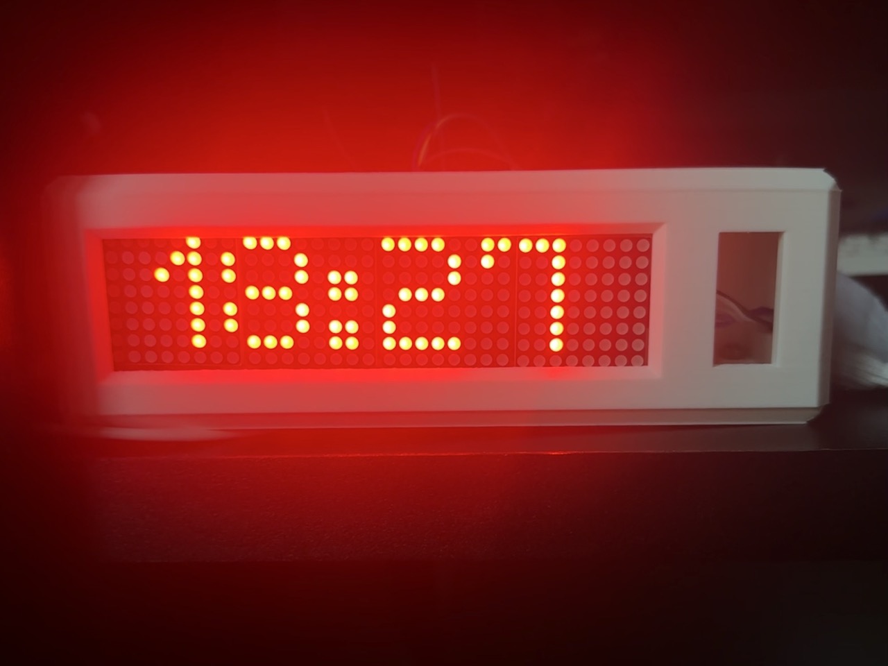 Playful flip clock on desk